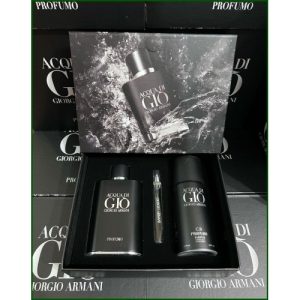 Armani Aqua Di Gio Profumo 125 ml Edp Erkek Parfüm & Deodorant 150 ml & Dekant 10 ml çanta boy ÖZEL GİFT SET