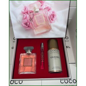 CHANEL Coco Madmaselle Edp 100 ml Kadın Parfüm & Deodorant 150 ml & Dekant 10 ml çanta boy ÖZEL GİFT SET