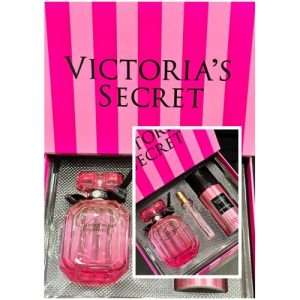 Victoria's Secret Bombshell Edp 100 ml Kadın Parfüm KOFRE SET & 150 ml Deodorant - 20 ml Çanta boy dekant parfüm